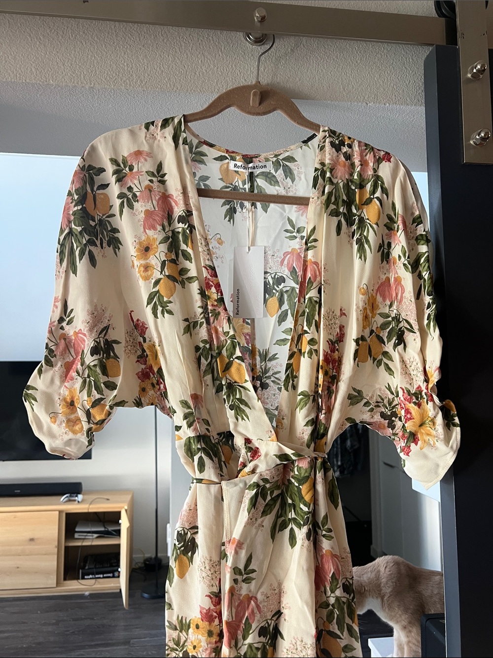 Reformation wrap dress